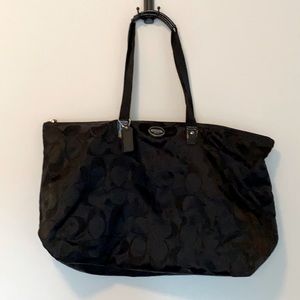 Coach Nylon & Leather Carryall